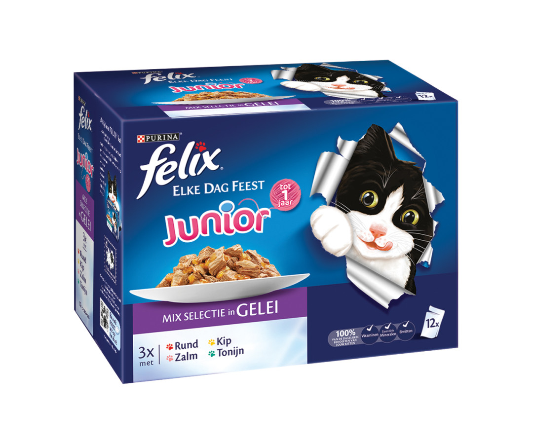 Felix Elke Dag Feest Junior Mix selectie in Gelei 12 x 100 gr